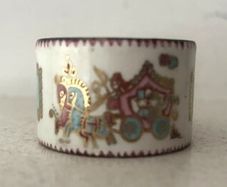 Vintage 1960s M Aichberger Vienna Enamel Napkin Ring