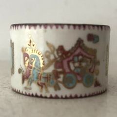 Vintage 1960s M Aichberger Vienna Enamel Napkin Ring