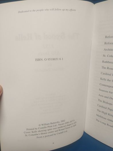 Synod of Kells - William Battersby