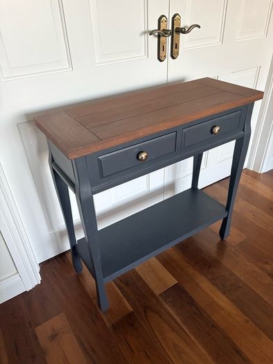 Ashford noir console table with shelf