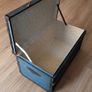 Vintage Blue Steamer-Style Trunk / Storage Chest - Vinyl Lined Image 3