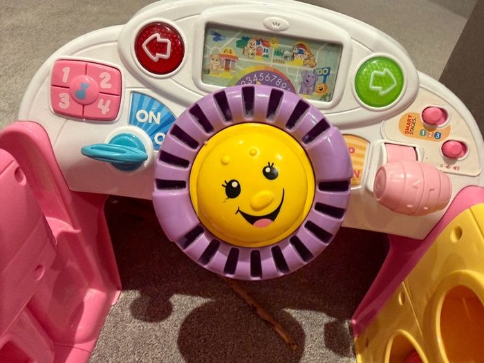 Fisher-Price Laugh & Learn Smart Stages Crawl Around Car - Pink
