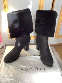 Casadei shearling boots, RRP 1100, new, UK 5.5