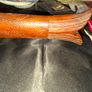 Mid-Century Indian Carved Rosewood Fish Knife & Fork Set - 2 Piece Vintage, Postage available or Collection Image 4
