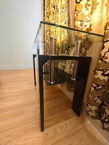 Modern Glass Console Table Hall Table