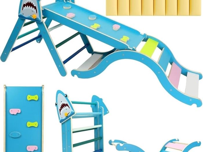 pikler style triangle climbing set