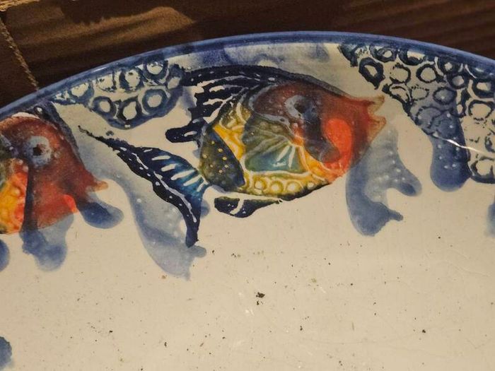 Large Serving Bowl and Plate