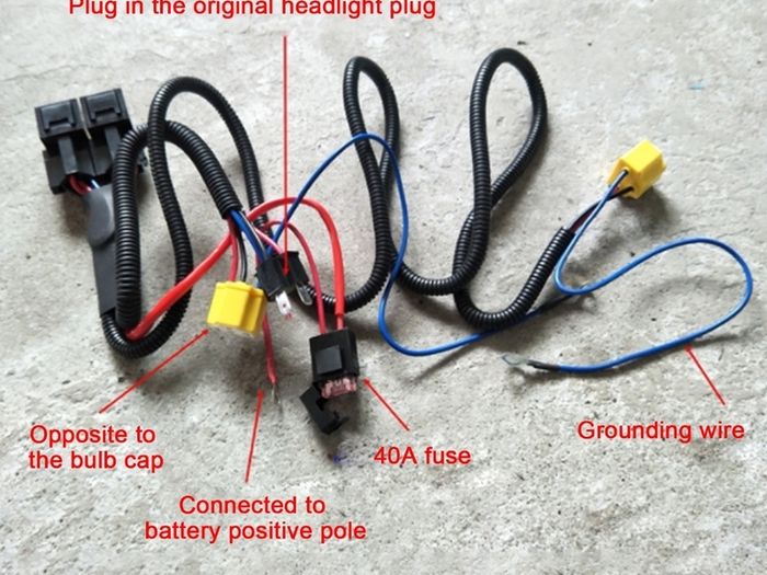 MK2 Golf Upgraded Headlamp Wiring Harness