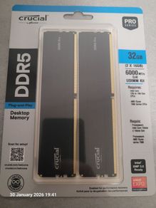 32 Gb DDR5 Ram (2x16 Gb) 6000mhz, Intel Xmp 3.0 / Amd Expo ( New, Unopened )