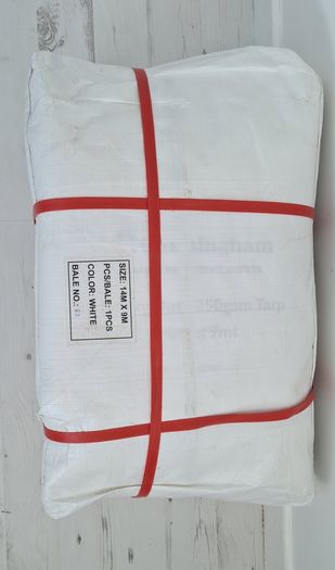 White Tarpaulin Polypropylene 250 gsm heavy duty cover