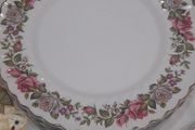 old foley dinner plates harmony rose