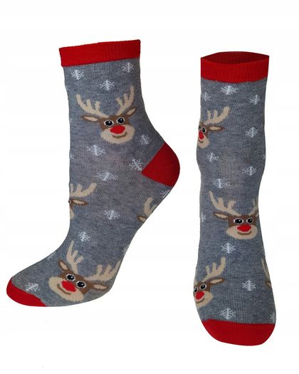Children's socks MILENA Christmas Reindeer
