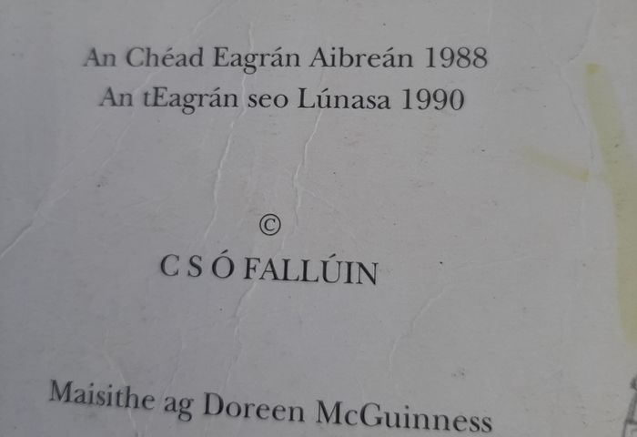 Fallons vintage Gaeilge books