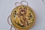 vintage ussr olympic plaque 1980