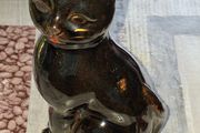 Vintage Ceramic Black Cat Made in Japan, 1950s, Postage Available or Collection