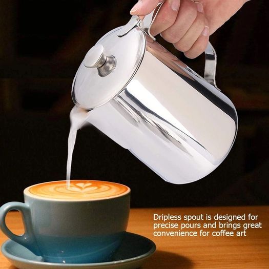 Brand New MAGT stainless steel jug with lid, 1500ml milk Jug.