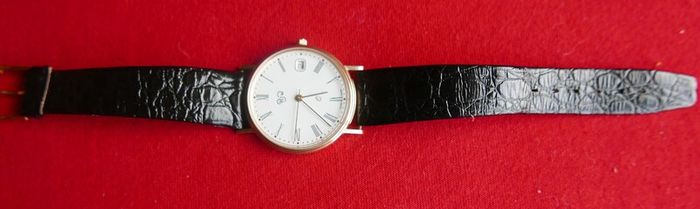 Rjw 9ct Gold 375 Cased Mens Swiss Made Wristwatch (works Perfectly)