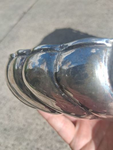 Sterling Silver Wave Bowl (7 Inches 241 grams)