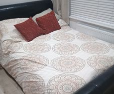 Double bed Frame + optional mattress free