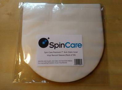 10 x 7 Inch Premium Quality Vinyl Record Inner Sleeves - ANTI-STATIC HDPE (Nagaoka Style)