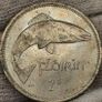 Ireland 1966 Florin 2 Shillings Beautiful Uncirculated Lustrous Image 2