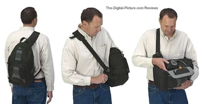 Lowepro Slingshot 300 AW Photo Sling Bag For Pro Digital SLR & 3-4 Lenses - Black