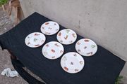 6 vintage vegetables sides plates postage possible