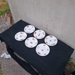6 vintage vegetables sides plates postage possible