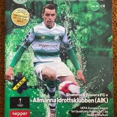 2018 Shamrock Rovers v Allmanna Idrottsklubben (AIK) - Europa League First Qualifying Round 1st leg Programme