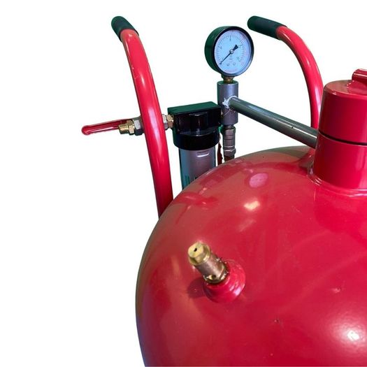 20 Gallon Sandblaster With Nozzle Pressure Gauge 2.5m Hose Filling Funnel