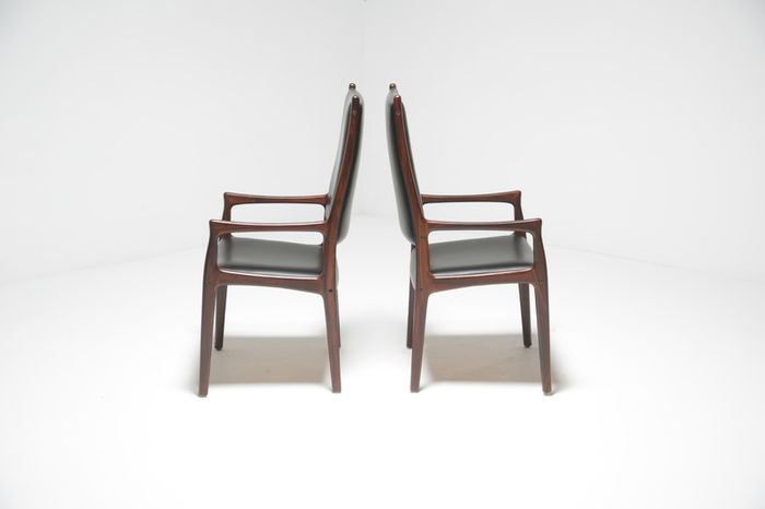 Vintage Danish Rosewood Dining Chairs by Johannes Andersen for Mogens Kold
