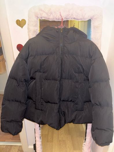 Misguided Black Puffer Jacket