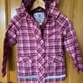 Brand New With Tags Crivit Outdoor Girl's Pink Tartan Raincoat Image 5