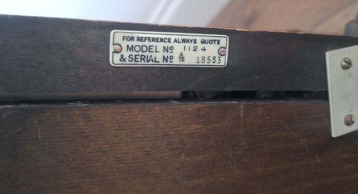 Vintage HMV Model 1124 Radio from the 1950's