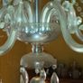 Murano Glass 6 Arms Chandelier Vintage 1960 Image 6
