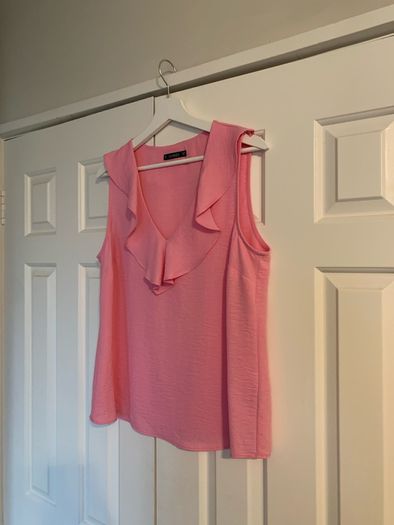 Dunnes Stores Pink Ruffle Top