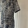 dress navy pattern tunic style dress short sleeves size 12 Image 8