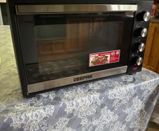 Portable electric oven with rotisserie all equipment