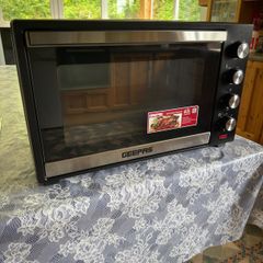 Portable electric oven with rotisserie all equipment