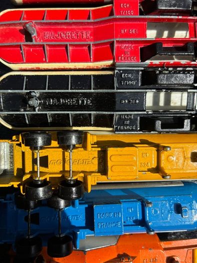 7 x Vintage Majorette Tanker Truck Collection