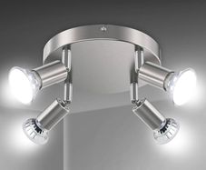NEW SALE | LED Ceiling Light Rotatable,4 Way Round Plate LED Ceiling Spot Lights