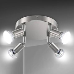 NEW SALE | LED Ceiling Light Rotatable,4 Way Round Plate LED Ceiling Spot Lights