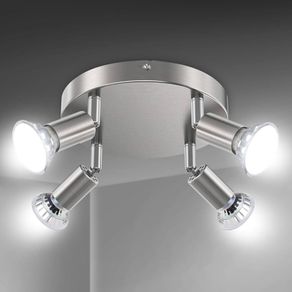 NEW SALE | LED Ceiling Light Rotatable,4 Way Round Plate LED Ceiling Spot Lights