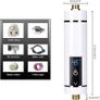 Instant Electric Water Heater, 3500W Mini Instantaneous Water Heater Without Tank Intelligent Instantaneous Water Heater Heater with Temperature Display for Bathroom Kitchen, UK Plug (White) Image 6