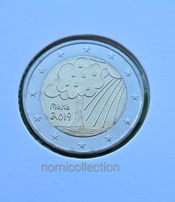 Malta 2019 years Uncirculated 2 Euro coin.