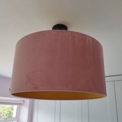 Ceiling Shade - Pink Velvet