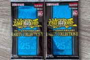 2x Yu-Gi-Oh! 25th Anniversary Rarity Collection II Unweighted 1st Edition English Booster Pack Cards
