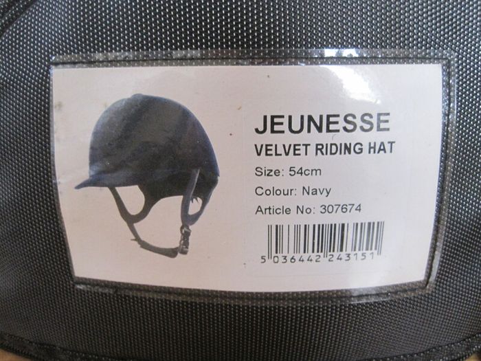 Childs equestrian hard hat, 54cm