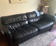 Genuine leather sofa