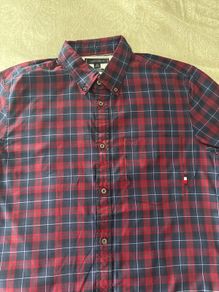 Tommy Hilfiger Red Plaid Shirt  XL